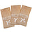 3Pcs / Set Burlap Cutlery Holder Lace Tableware Knife Fork Pouch Pocket Christmas Tablet Decoration - Bowknot - 1