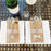 3Pcs / Set Burlap Cutlery Holder Lace Tableware Knife Fork Pouch Pocket Christmas Tablet Decoration - Bowknot - 4