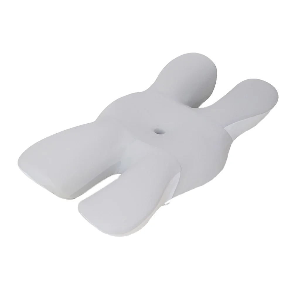 Beauty Sleep Memory Foam Pillow Cervical Support Butterfly Shape Slow Rebound Anti Face Pressure Pillow - Grey - 1