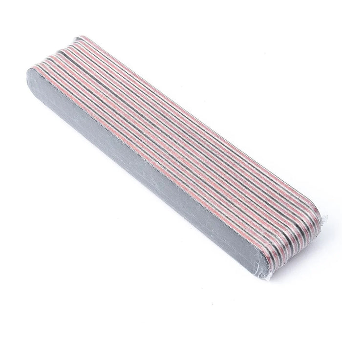 10Pcs Double Sided EVA + Red Abrasive Particles Nail File Natural Gel Nails Professional Manicure Tool - 3