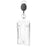 Retractable ID Badge Holder Zinc Alloy Buckle Dual Card Slots PC Card Case for Students Office Workers - Vertical - 1