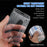Retractable ID Badge Holder Zinc Alloy Buckle Dual Card Slots PC Card Case for Students Office Workers - Vertical - 2