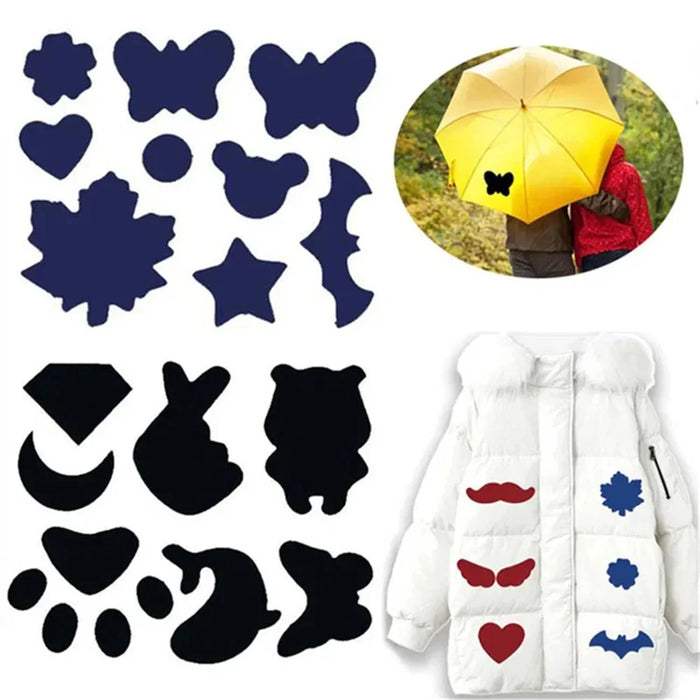 Self-Adhesive Repair Patches Down Jackets Raincoats Tents No Cut Waterproof Tear Resistant Fabric Patch - Light Pink - 2