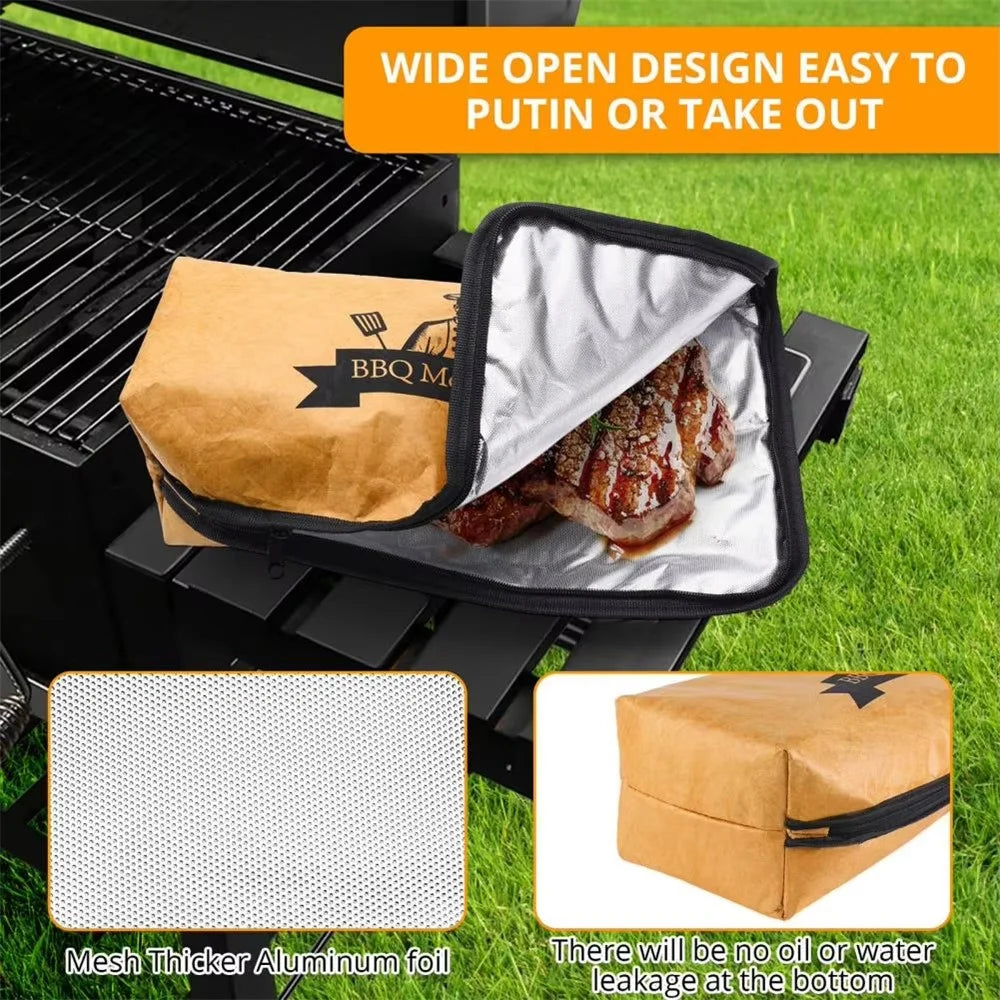 21 Inch Insulated Cooler Bag BBQ Picnic Large Capacity Aluminum Foil Meat Storage Bag (BPA Free, No FDA) - 2