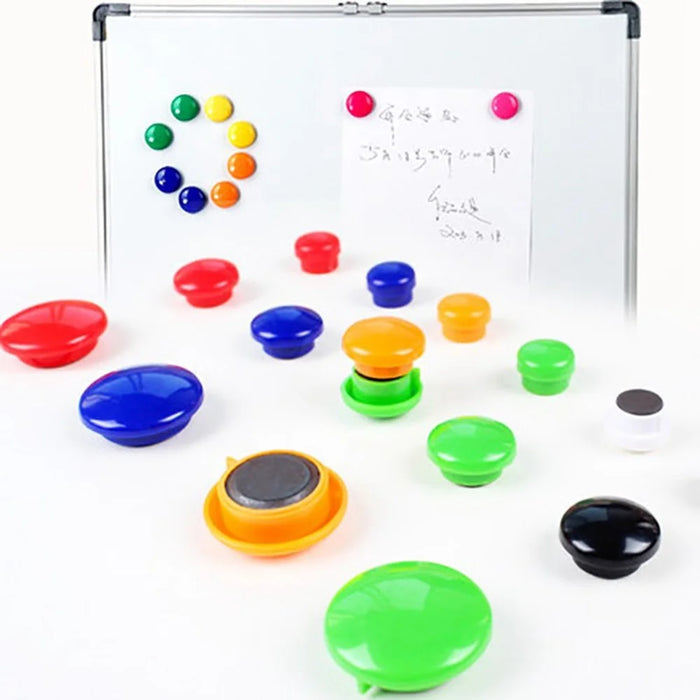 24Pcs 30mm Colorful Round Magnets Whiteboard Strong Magnetic Buttons for Office Home DIY - 2