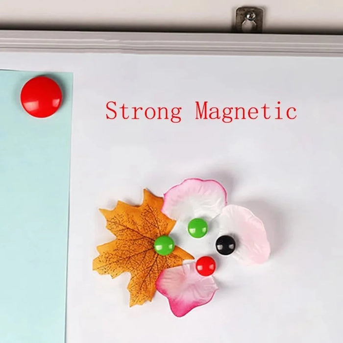 24Pcs 30mm Colorful Round Magnets Whiteboard Strong Magnetic Buttons for Office Home DIY - 4