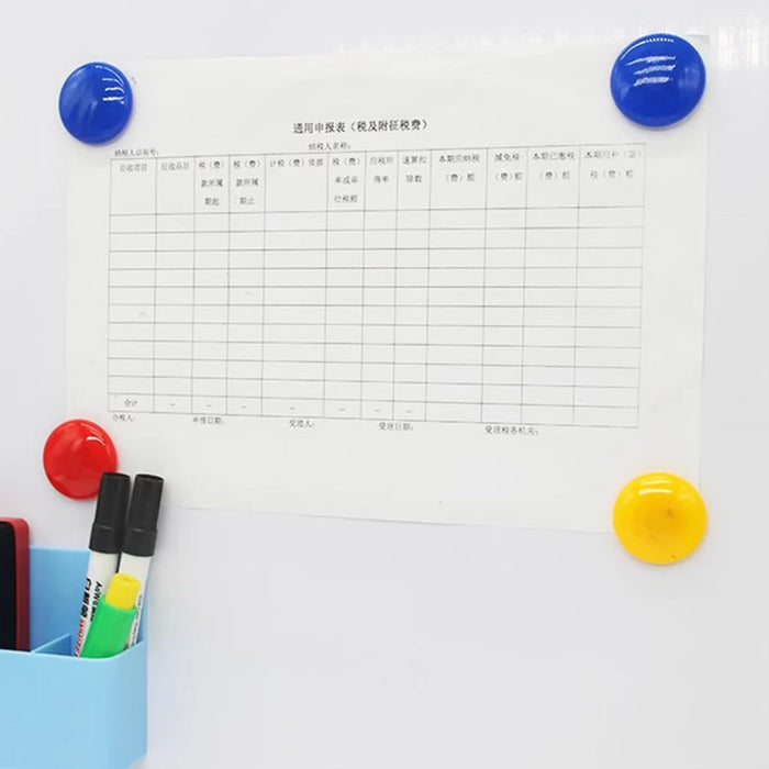 24Pcs 30mm Colorful Round Magnets Whiteboard Strong Magnetic Buttons for Office Home DIY - 5