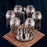 360 Degree Rotating Mug Holder Stainless Steel 6 Hooks Cup Drying Rack Kitchen Drinkware Organizer, Silver - 3