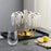 360 Degree Rotating Mug Holder Stainless Steel 6 Hooks Cup Drying Rack Kitchen Drinkware Organizer, Gold - 7