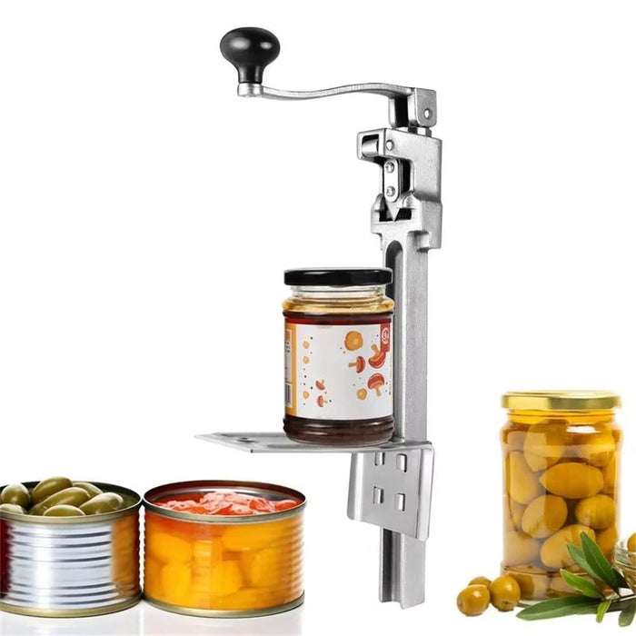 Manual Can Opener with Long Handle Commercial Table Clamp Opener for Restaurant Hotel - 1