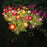 2Pcs Artificial Snow Lotus Flower Lights Solar Powered Outdoor Garden Landscape Ground Lamp - Orange - 3