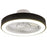 Modern LED Ceiling Light for Living Room Dining Room 3 Speeds Adjustable Ultra Thin Fan with Remote Control - Black - 1