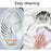 Modern LED Ceiling Light for Living Room Dining Room 3 Speeds Adjustable Ultra Thin Fan with Remote Control - Black - 5