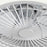 Modern LED Ceiling Light for Living Room Dining Room 3 Speeds Adjustable Ultra Thin Fan with Remote Control - Black - 7