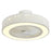 220V White Wood Ceiling Fan Light Stepless Dimming Modern LED Lamp for Bedroom Kids Room, Remote + APP Control - 1