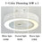 220V White Wood Ceiling Fan Light Stepless Dimming Modern LED Lamp for Bedroom Kids Room, Remote + APP Control - 2