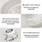 220V White Wood Ceiling Fan Light Stepless Dimming Modern LED Lamp for Bedroom Kids Room, Remote + APP Control - 3
