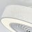 220V White Wood Ceiling Fan Light Stepless Dimming Modern LED Lamp for Bedroom Kids Room, Remote + APP Control - 6