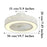 220V White Wood Ceiling Fan Light Stepless Dimming Modern LED Lamp for Bedroom Kids Room, Remote + APP Control - 7