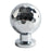6164H Single Hole Luxury Brass Cabinet Pull Handle Hammered Texture Wardrobe Knob Drawer Handle - Bright Chrome - 1