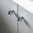 6164H Single Hole Luxury Brass Cabinet Pull Handle Hammered Texture Wardrobe Knob Drawer Handle - Bright Chrome - 2