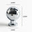 6164H Single Hole Luxury Brass Cabinet Pull Handle Hammered Texture Wardrobe Knob Drawer Handle - Bright Chrome - 3