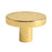 Size L Brass French Cabinet Pull 6134 Hammered Texture Wardrobe Handle Drawer Knob Single Hole, 30 x 20mm - Gold - 1