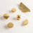 Brass Handles for French Cabinet 9013 Hammered Textured Wardrobe Pulls Drawer Knobs Single Hole - Bright Chrome - 3
