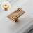 New Chinese-Style Brass Drawer Pulls Single Hole Handles for Wardrobe, Cabinet Furniture Hardware - Gold - 1