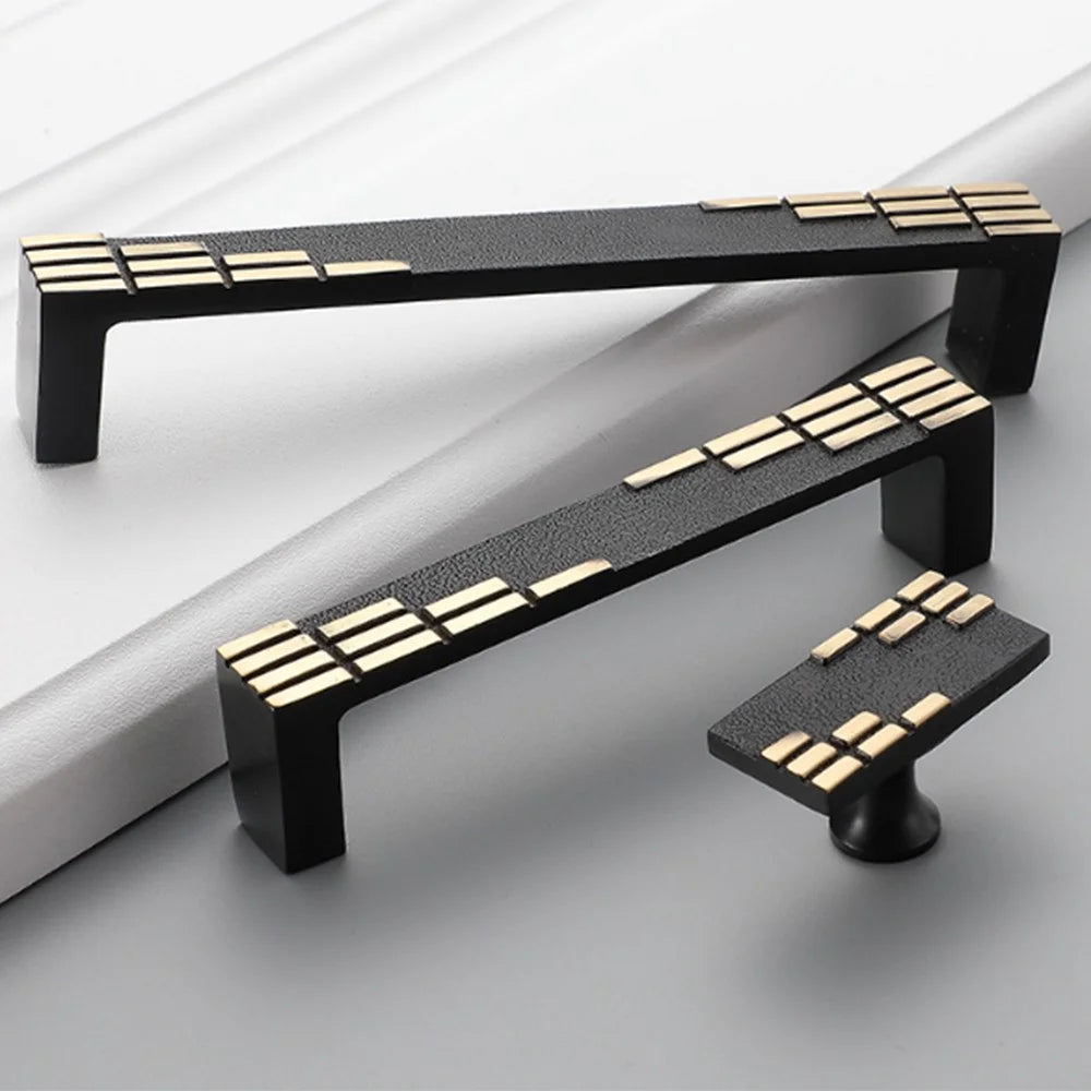 New Chinese Style Brass Drawer Pull 96mm Hole Centers C-Shaped Handle for Cabinet Wardrobe Cupboard - Gold - 4