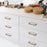 New Chinese Style Brass Drawer Pull 128mm Hole Centers C-Shaped Handle for Cabinet Wardrobe Cupboard - Gold - 3