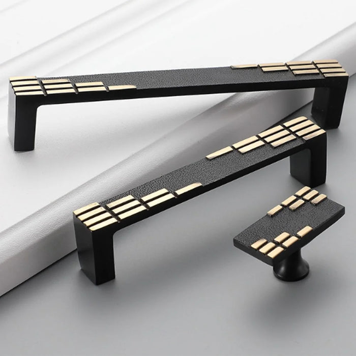 New Chinese Style Brass Drawer Pull 128mm Hole Centers C-Shaped Handle for Cabinet Wardrobe Cupboard - Gold - 4