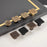 BR75 Brass Cabinet Drawer Pulls 35 x 22mm Wardrobe Square Handles Single Hole Furniture Hardware - Coffee Bronze - 3