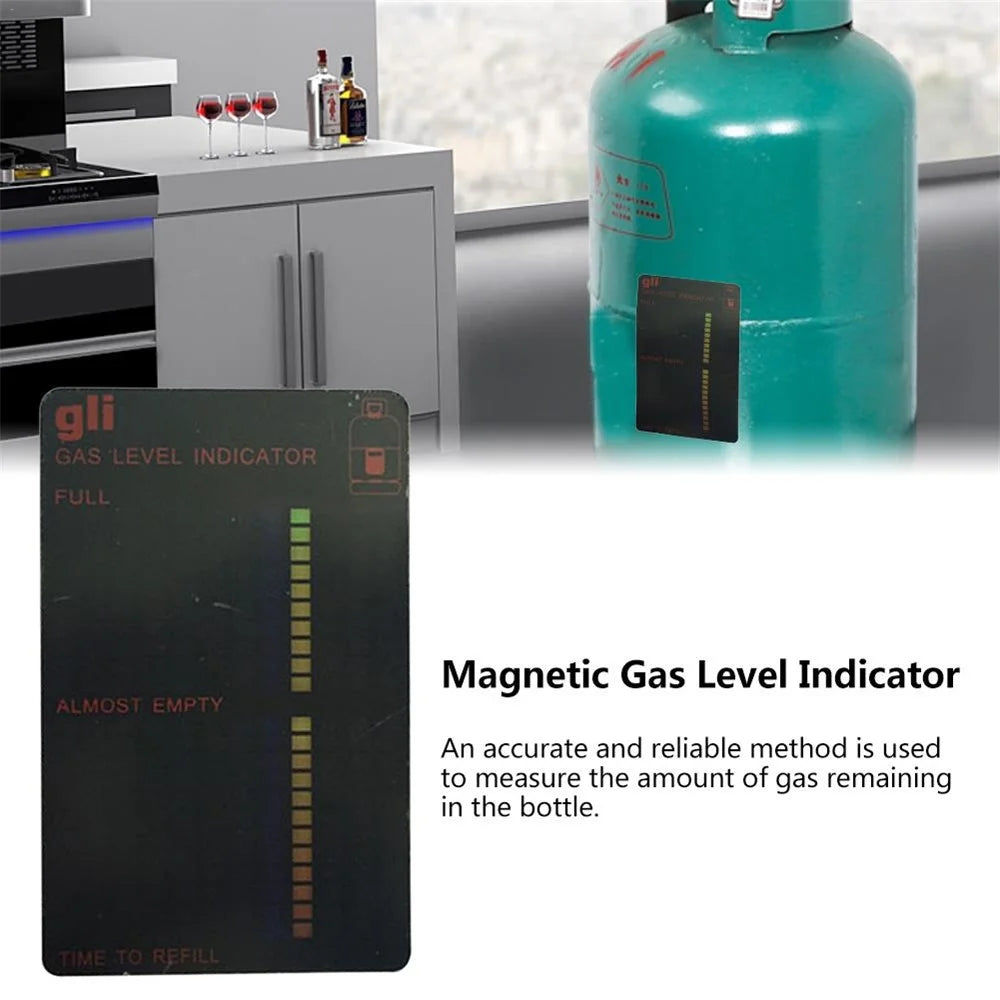 GAS-001 Propane Butane LPG Fuel Gas Tank Level Indicator Magnetic Gauge Caravan Bottle Temperature Measuring Stick - 7