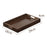 29 x 18 x 4cm Walnut Wood Serving Tray for Tea Coffee Fruit Rectangle Platter with Handles - 2