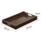 37 x 26 x 4cm Walnut Wood Serving Tray for Tea Coffee Fruit Rectangle Platter with Handles - 2