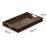 45 x 33 x 4cm Walnut Wood Serving Tray for Tea Coffee Fruit Rectangle Platter with Handles - 2