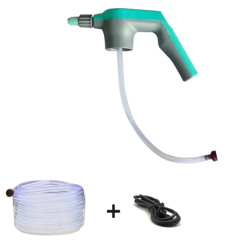 Multifunction Electric Garden Plants Sprayer High Pressure Lawn Watering Tool Nozzle Sprayer Head with 3 Meters Water Hose for Drink Bottle - Blue - 1