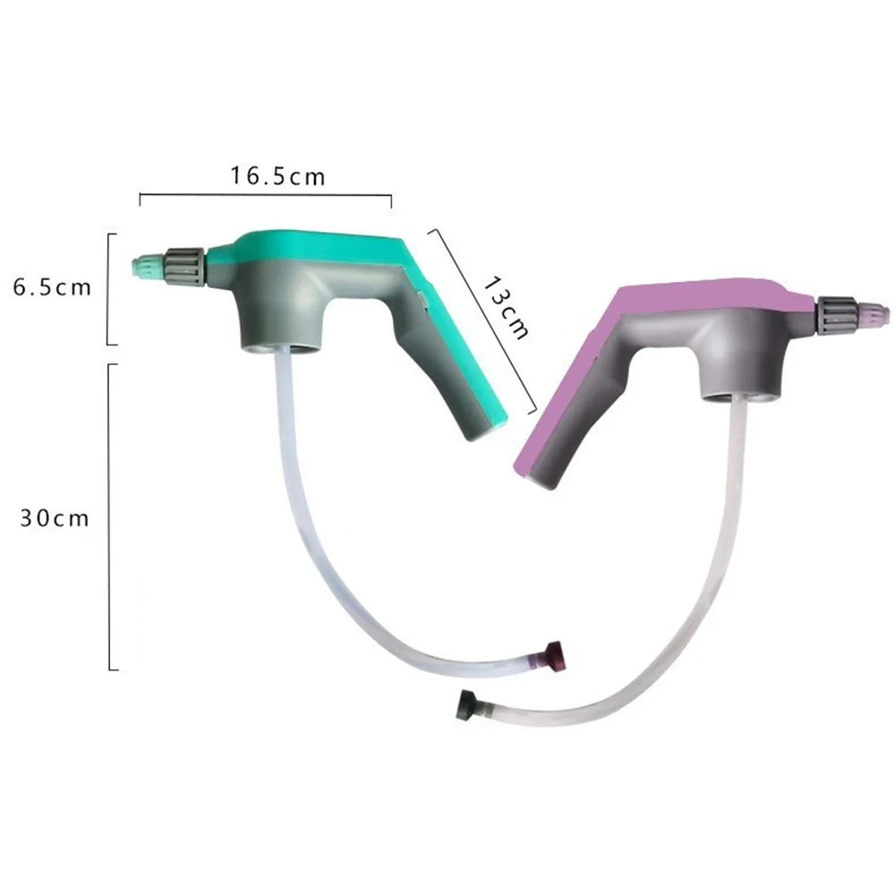 Multifunction Electric Garden Plants Sprayer High Pressure Lawn Watering Tool Nozzle Sprayer Head with 3 Meters Water Hose for Drink Bottle - Blue - 7