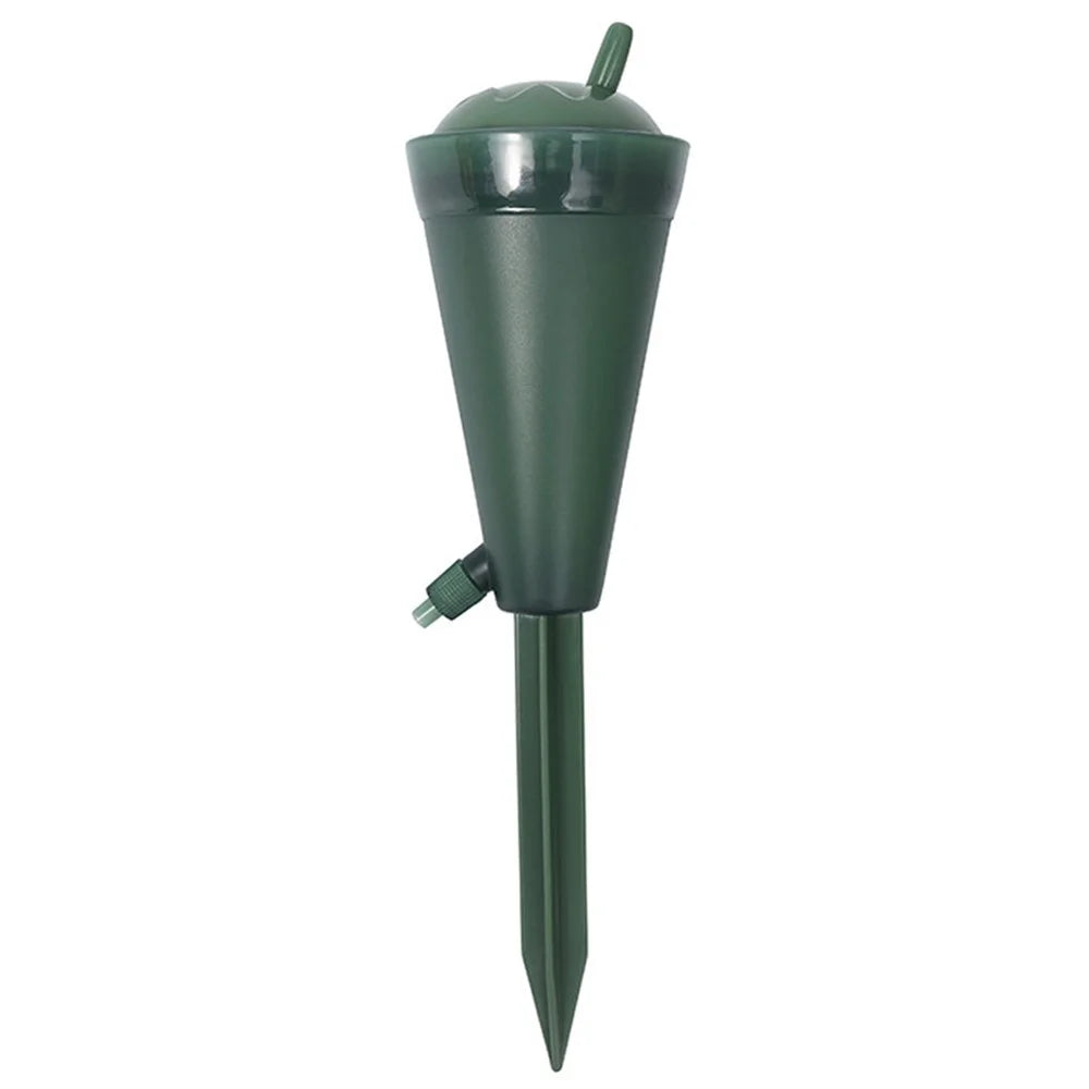 JY0034 200ML Self Watering Spikes Plant Self Watering Devices Automatic Drip Irrigation Plant Waterer with Valve Switch for Outdoor and Vacation Plant Watering - Green - 1