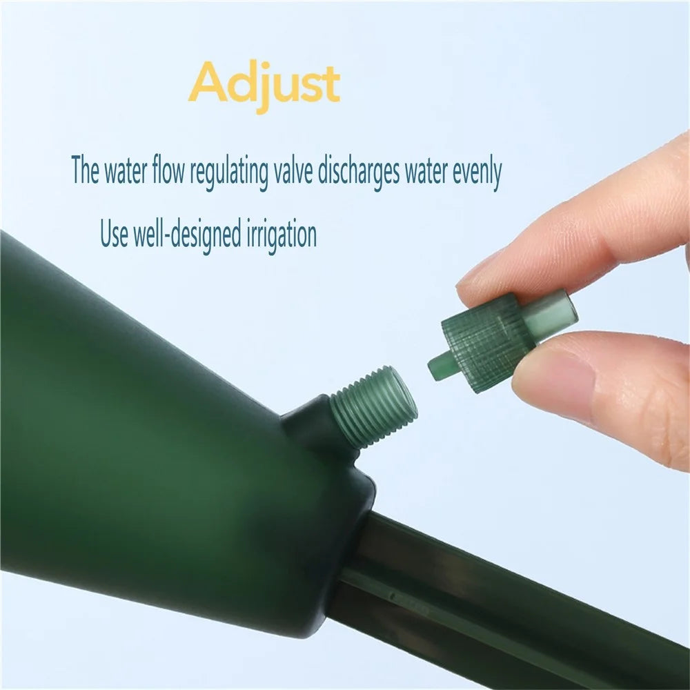 JY0034 200ML Self Watering Spikes Plant Self Watering Devices Automatic Drip Irrigation Plant Waterer with Valve Switch for Outdoor and Vacation Plant Watering - Green - 3