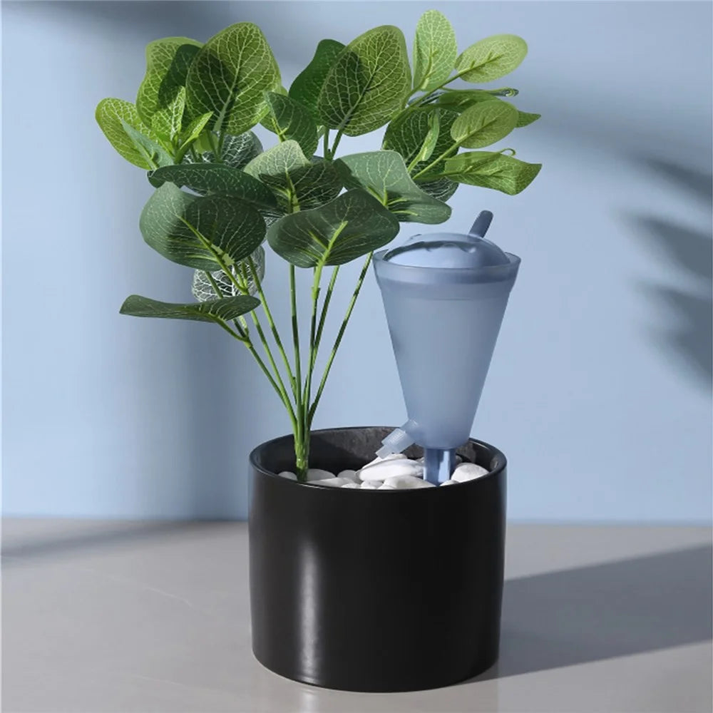 JY0034 200ML Self Watering Spikes Plant Self Watering Devices Automatic Drip Irrigation Plant Waterer with Valve Switch for Outdoor and Vacation Plant Watering - Green - 6