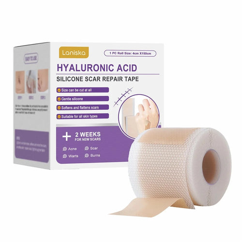 LANISKA Silicone Scar Repair Tape Hyaluronic Acid Adhesive Scar Treatment Patch, LA-B07-0063-01 - 1