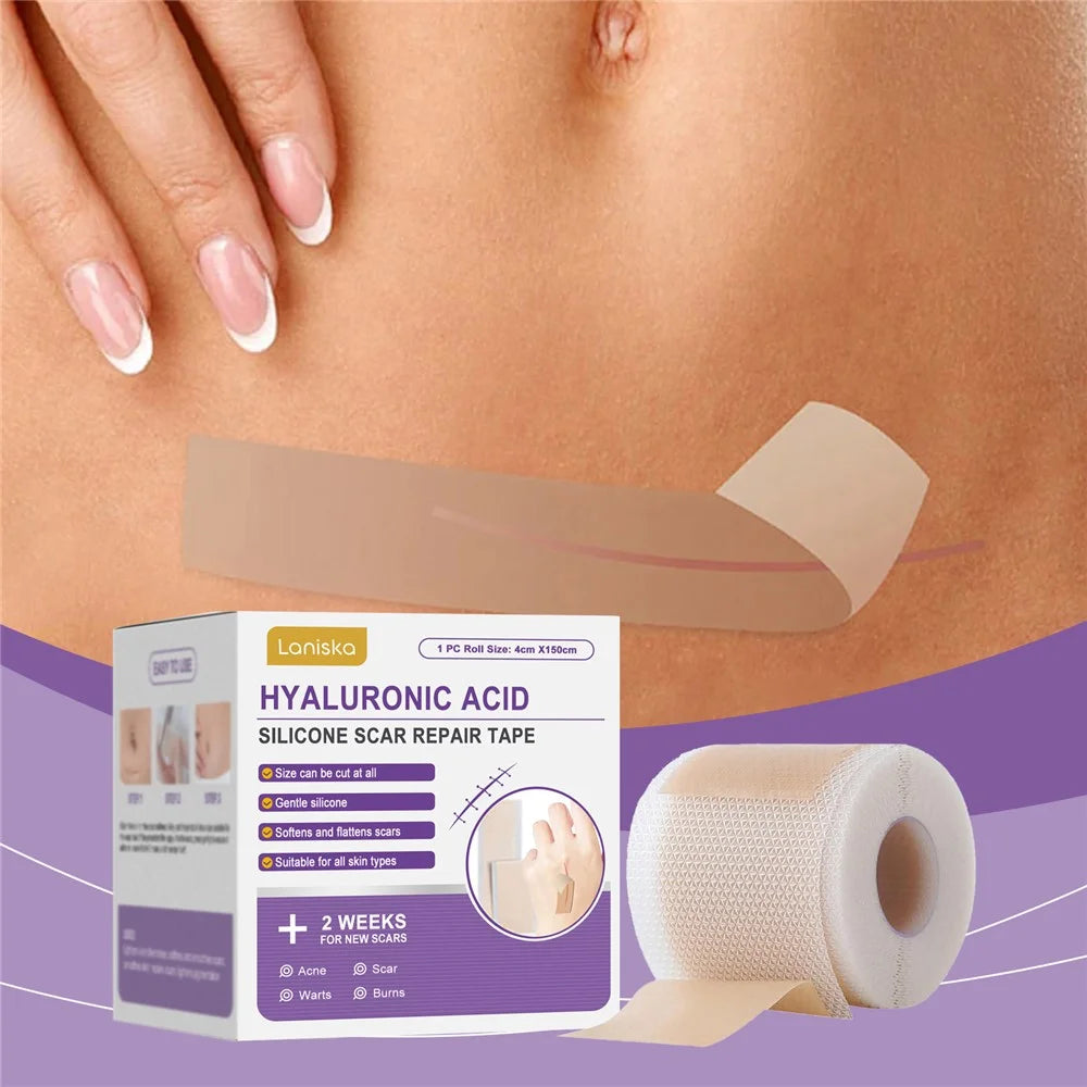 LANISKA Silicone Scar Repair Tape Hyaluronic Acid Adhesive Scar Treatment Patch, LA-B07-0063-01 - 3