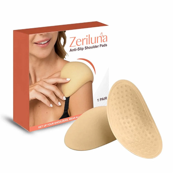 ZERILINA 1 Pair Non Slip Washable Shoulder Pads Reusable Invisible Shoulder Enhancer, ZE-B08-0002-01 - 1