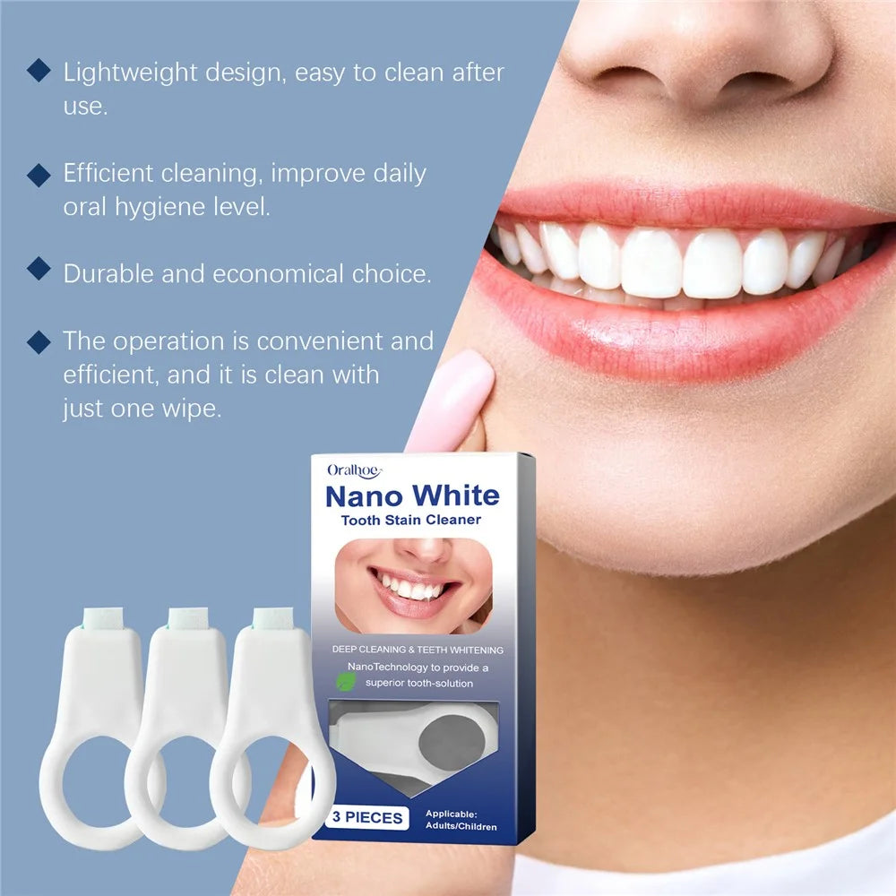 ORALHOE OR-A04-0423-01 Dental Sponge Cleaner Gentle Oral Care Stain Remover Tooth Whitening Tool - 6