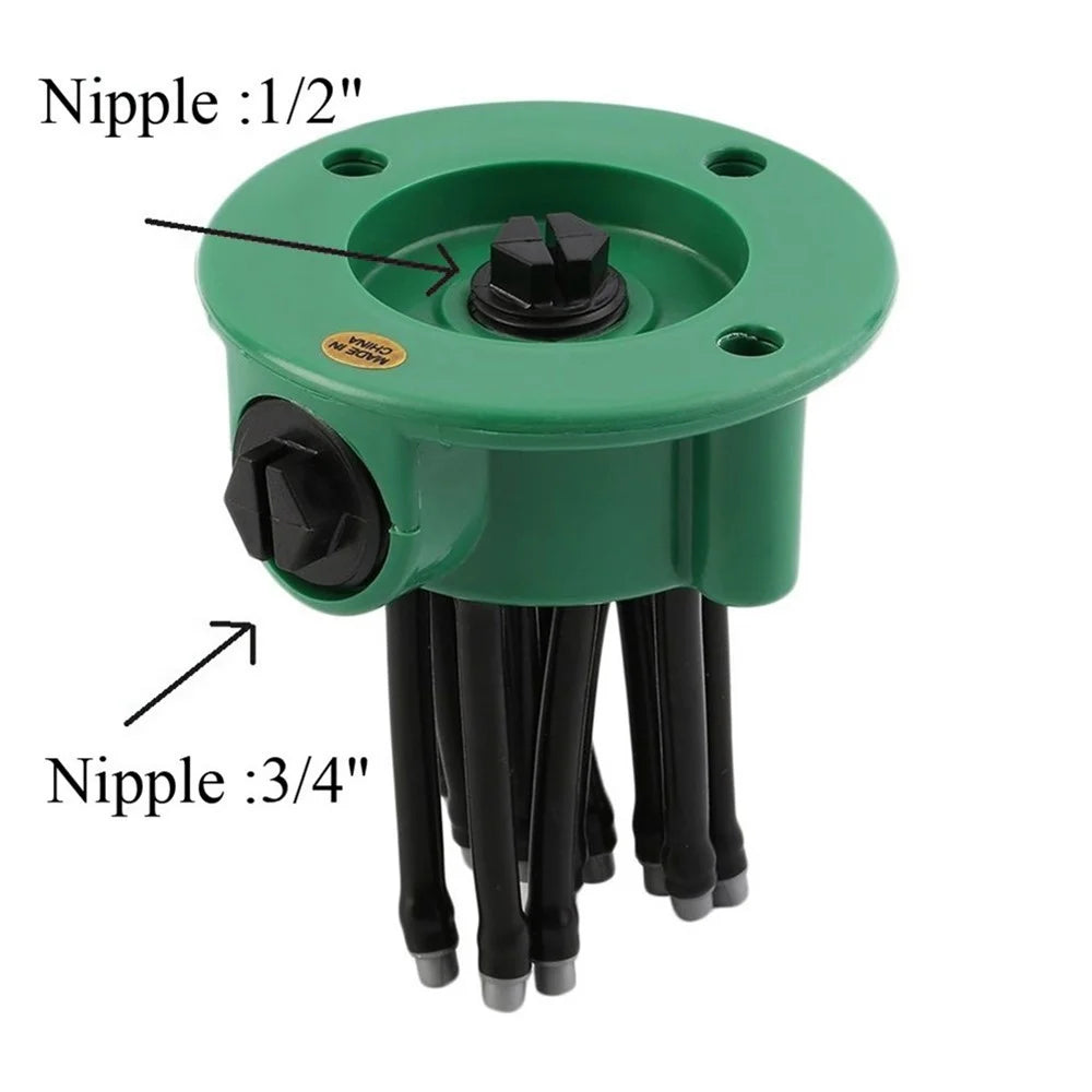 Garden Sprinkler 360-Degree Automatic Sprinkler Multiple Head Adjustable Outdoor Yard Sprinkler System Garden Garden Irrigation Tool - 3
