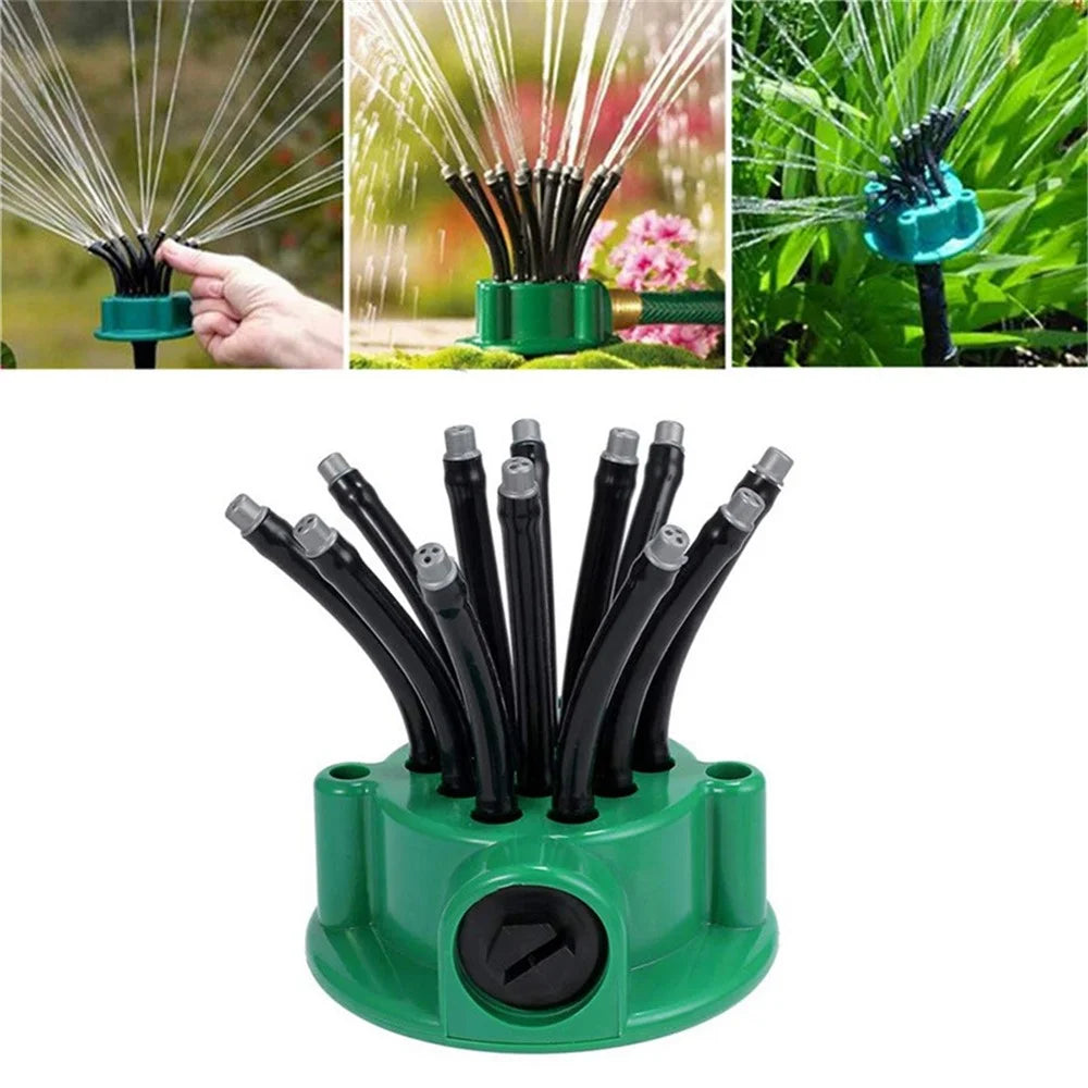 Garden Sprinkler 360-Degree Automatic Sprinkler Multiple Head Adjustable Outdoor Yard Sprinkler System Garden Garden Irrigation Tool - 6