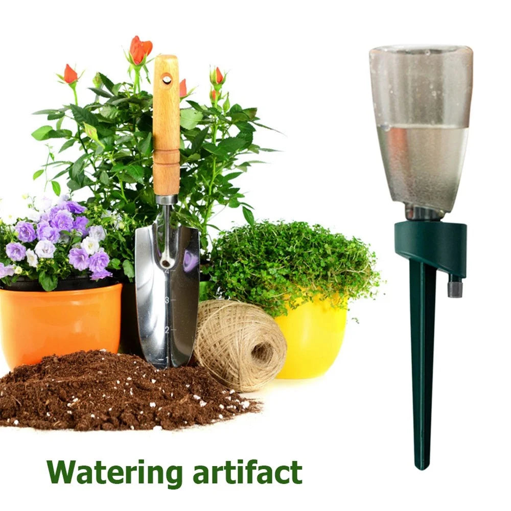 Self Watering Device Set Automatic Plant Water Irrigation Tool Home Vacation Plant Watering Device Kit - Blue - 6