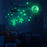 2Pcs / Set Glow in the Dark Astronaut Wall Stickers Space Theme Self Adhesive Decals for Kids Bedroom - 4